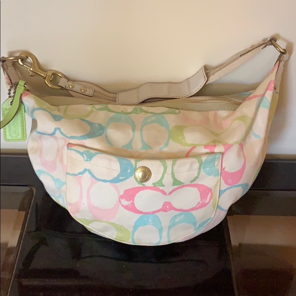 Multi color Coach bag